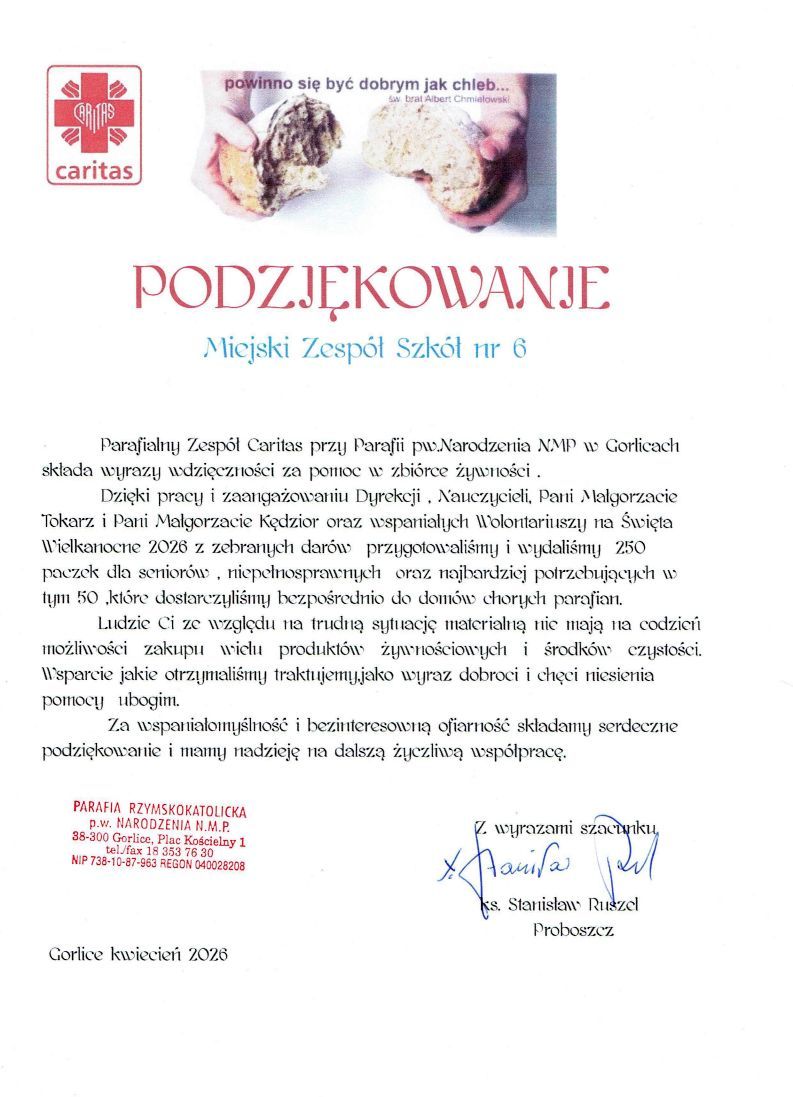 Podziękowanie