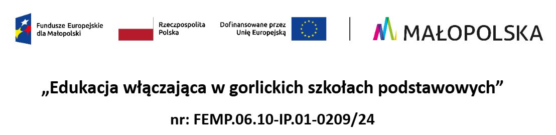 Projekt „Edukacja włączająca w gorlickich szkołach podstawowych”