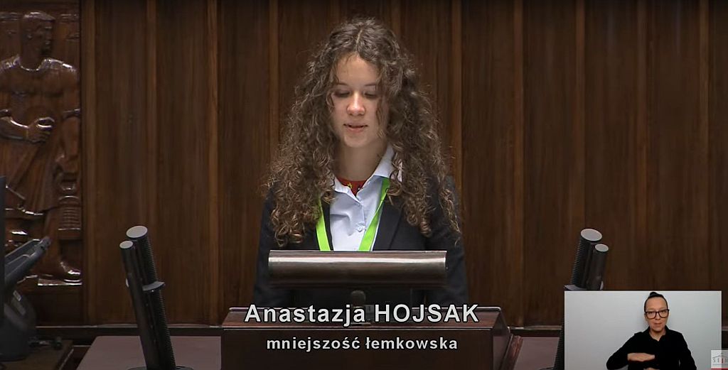 Nasza uczennica na XXXI Sesji Sejmu Dzieci i Młodzieży