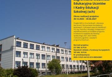 Rozpoczęcie projektu FERS w naszej szkole na zasadach programu Erasmus+