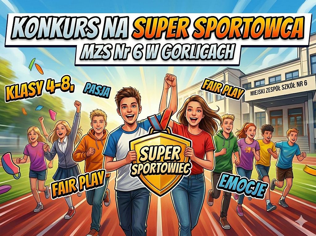 Kto zostanie nowym mistrzem? Rusza konkurs na Super-Sportowca MZS Nr 6!