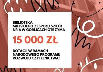 15 000 zł dla szkolnej biblioteki!