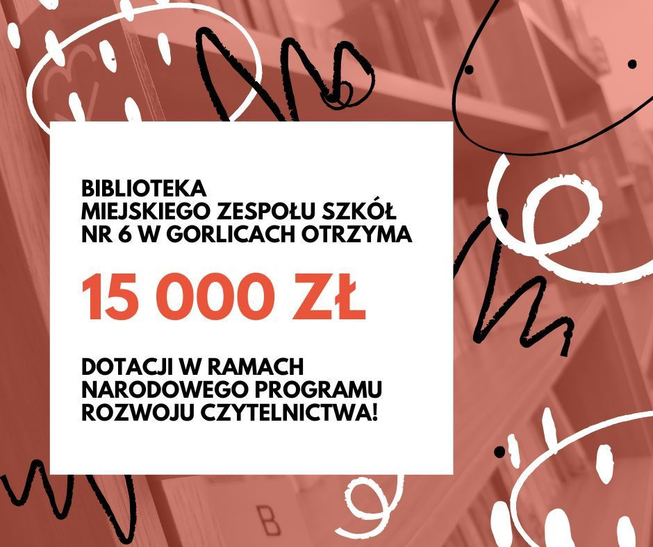 15 000 zł dla szkolnej biblioteki!